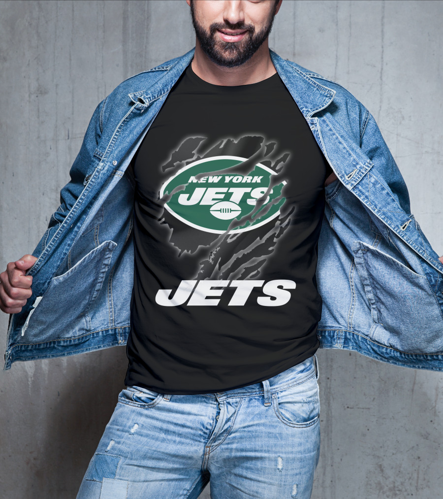 New York Jets Logo With Bold Graphics And T-Shirt