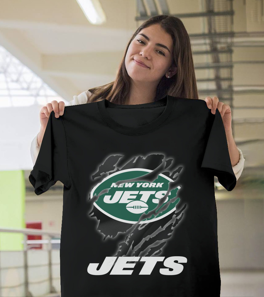 New York Jets Logo With Bold Graphics And T-Shirt