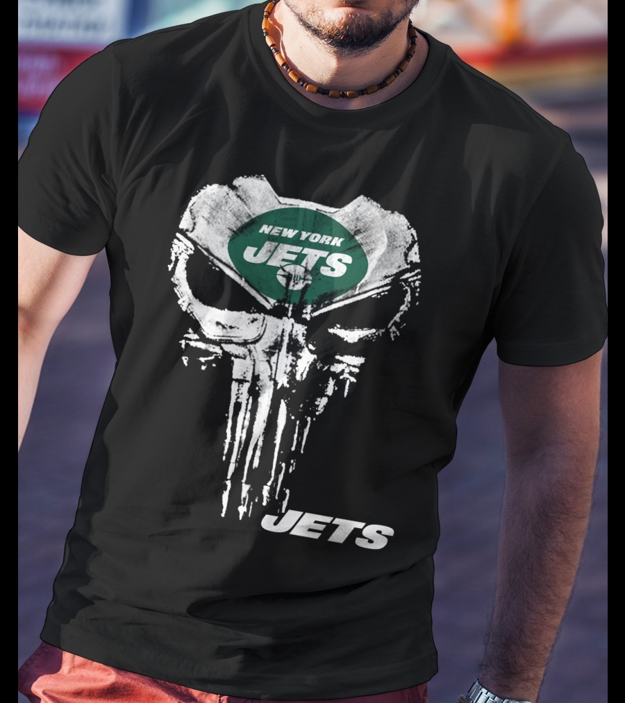 New York Jets Punisher Skull Jets T-Shirt