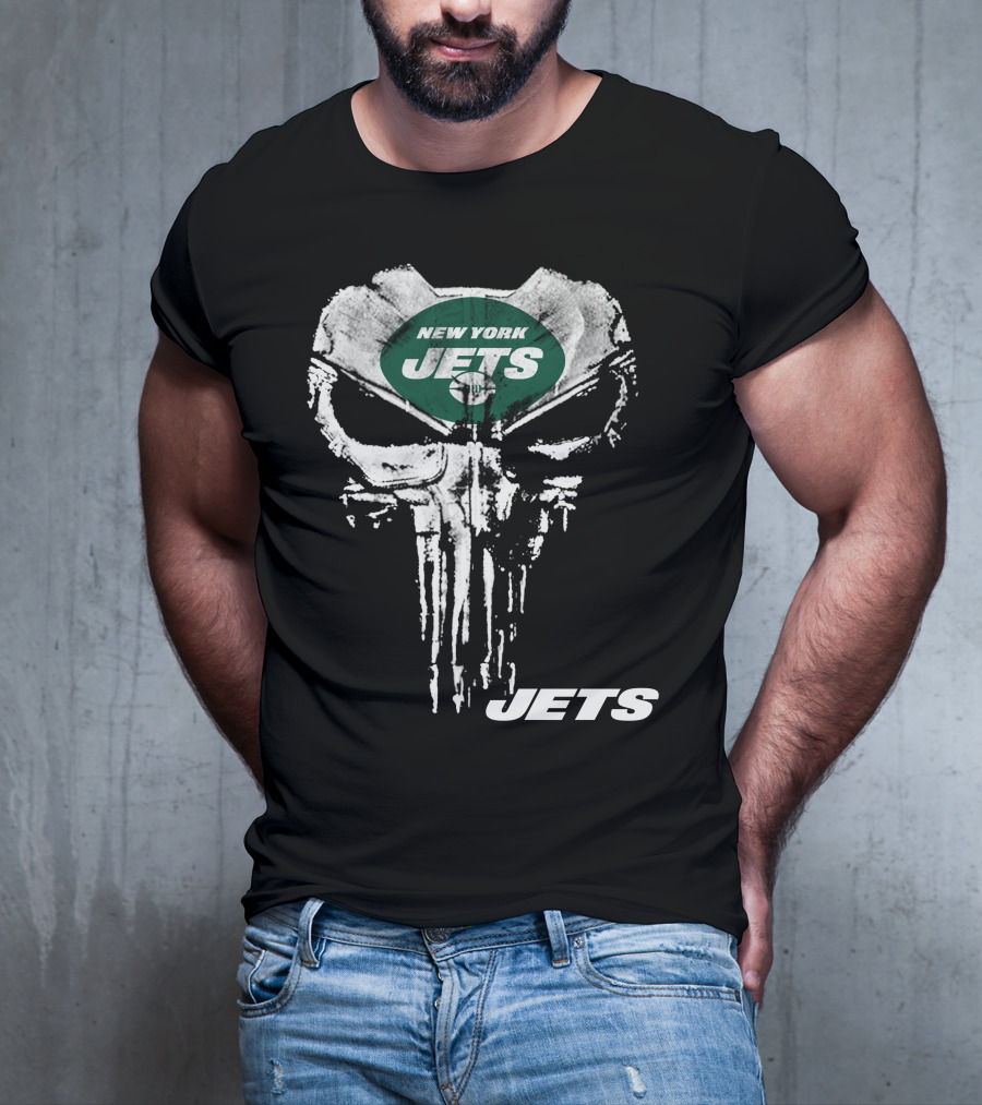 New York Jets Punisher Skull Jets T-Shirt
