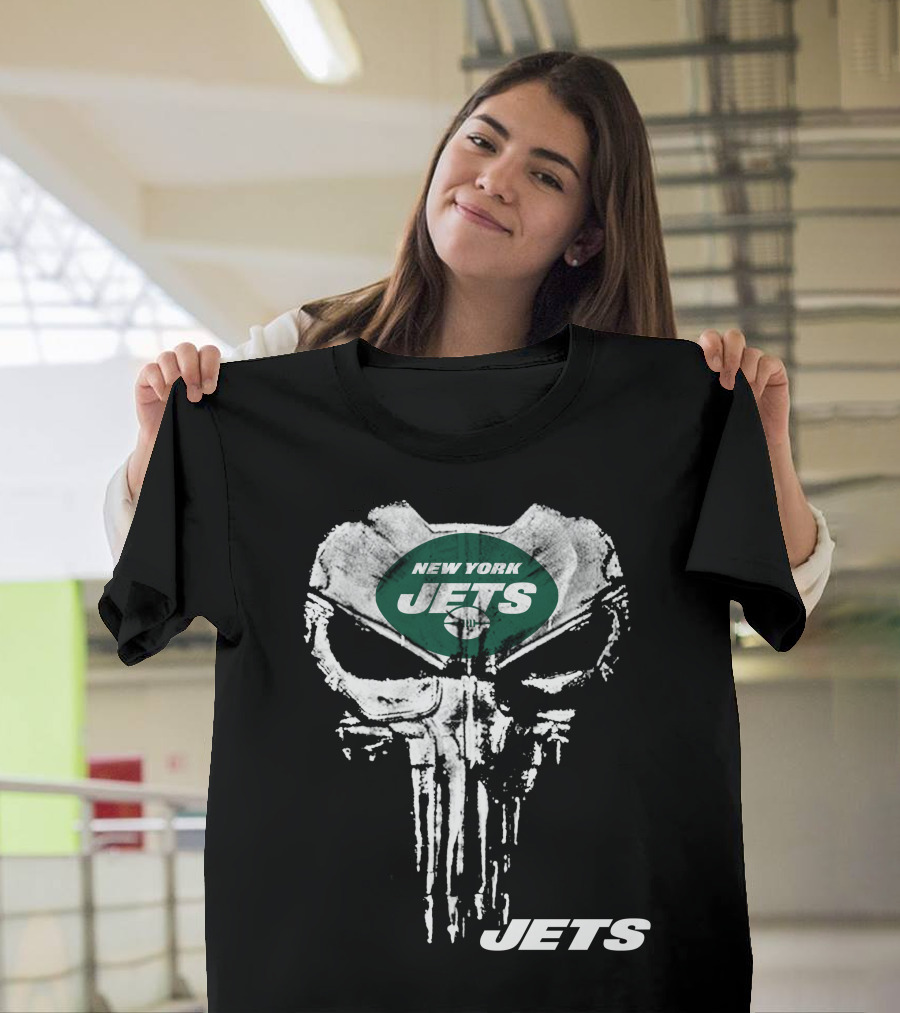 New York Jets Punisher Skull Jets T-Shirt