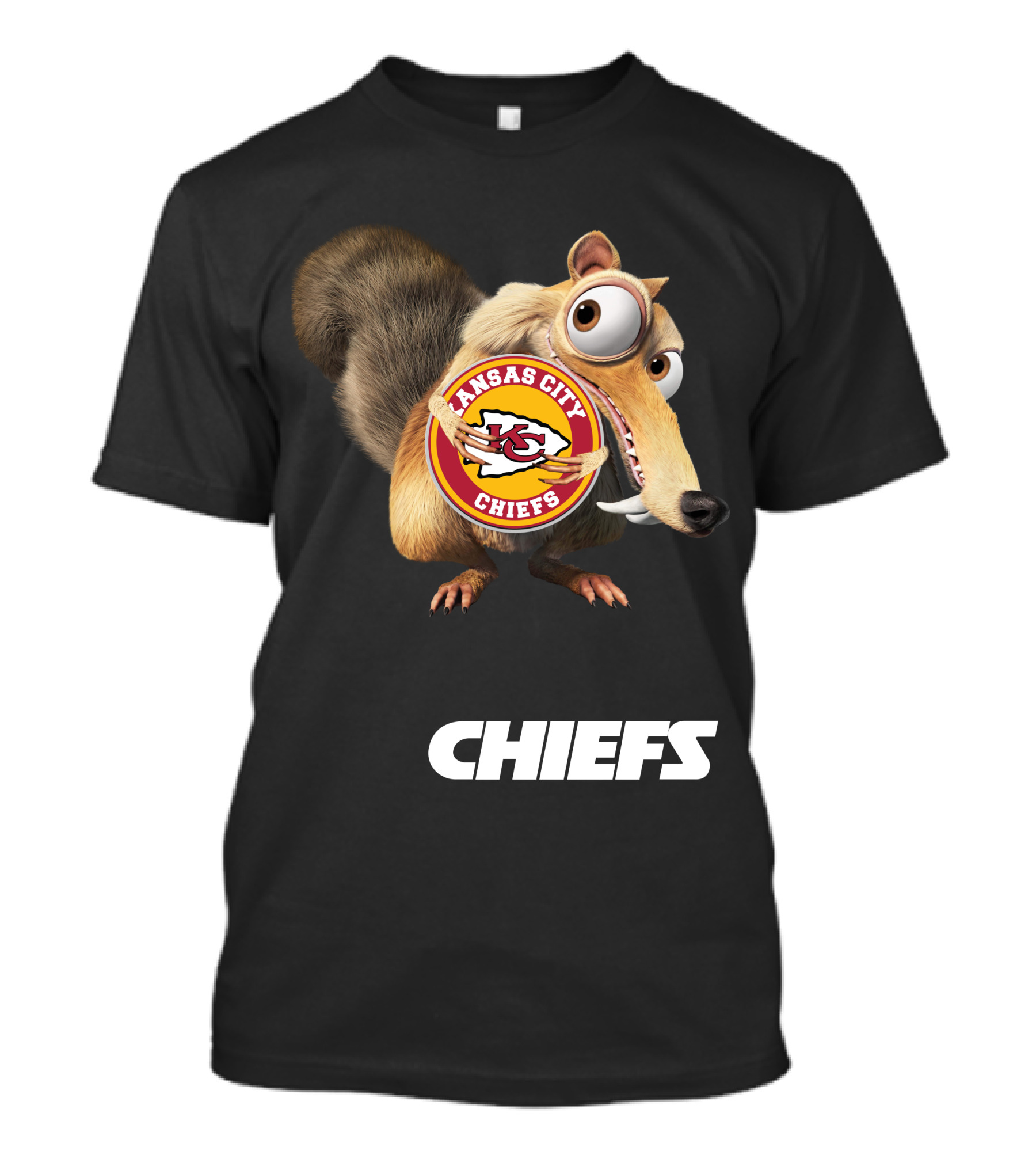 Kansas City Chiefs Mascot Logo With Character Chiefs T-Shirt