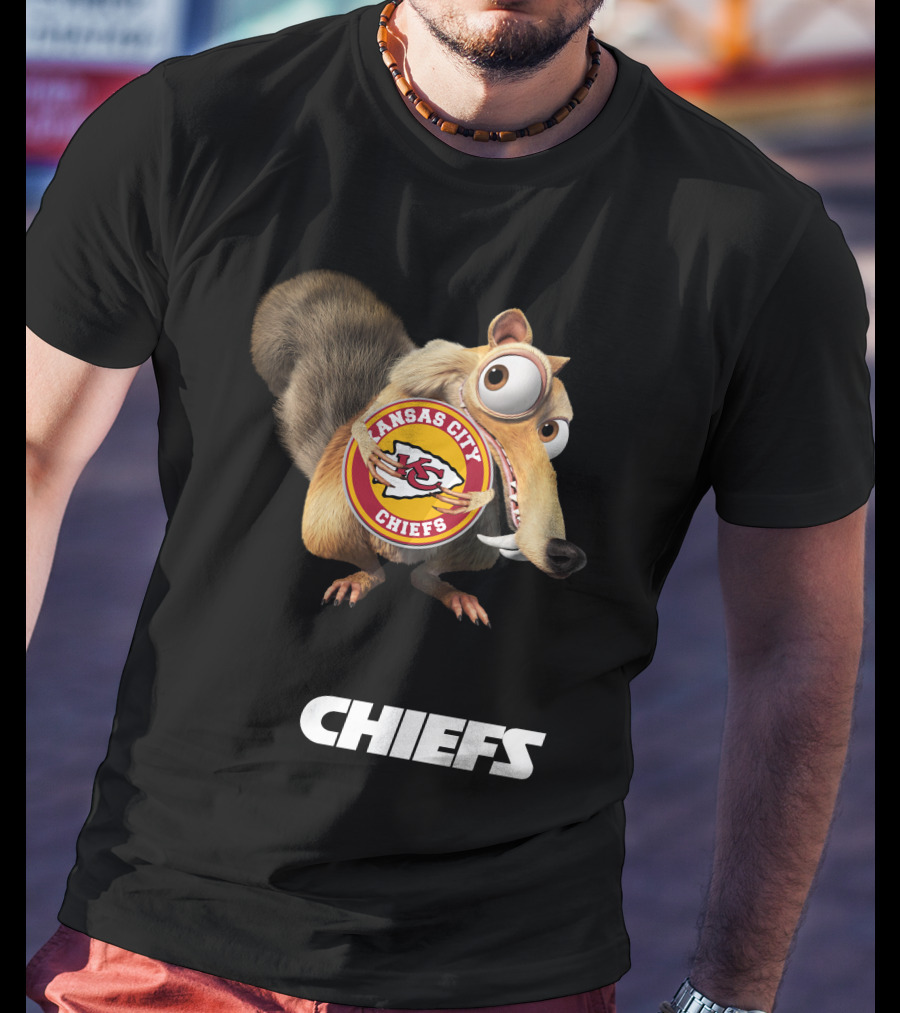 Kansas City Chiefs Mascot Logo With Character Chiefs T-Shirt