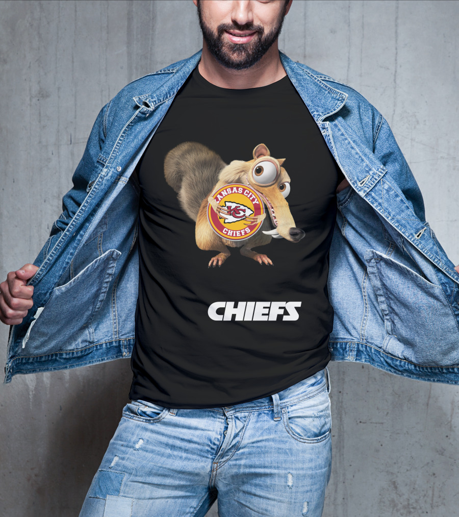 Kansas City Chiefs Mascot Logo With Character Chiefs T-Shirt