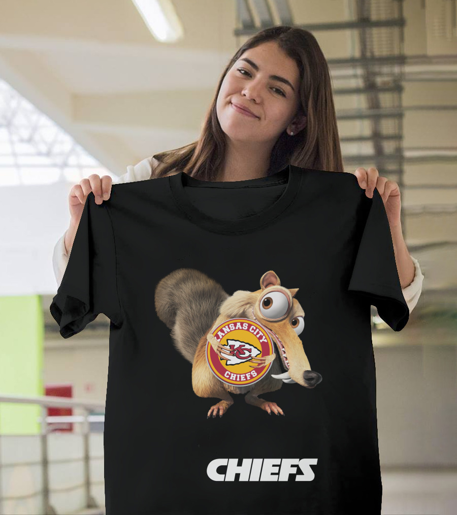 Kansas City Chiefs Mascot Logo With Character Chiefs T-Shirt