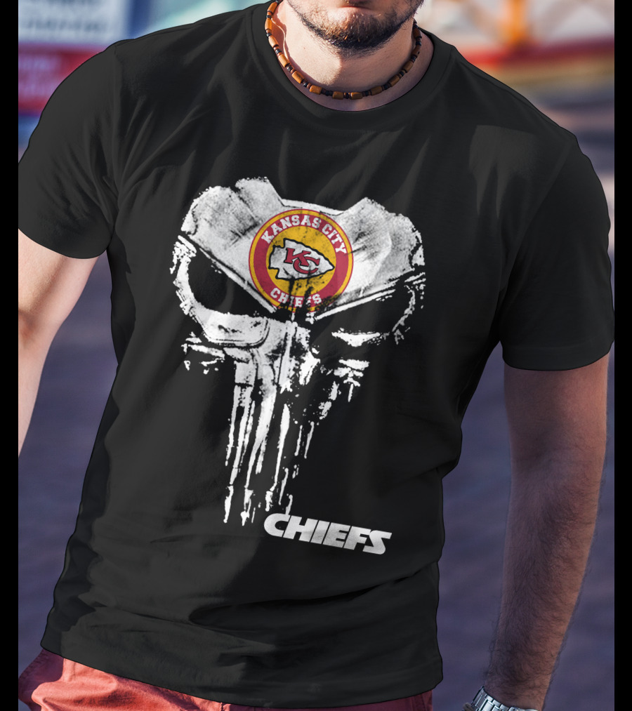 Kansas City Chiefs Skull Logo Fusion Chiefs T-Shirt