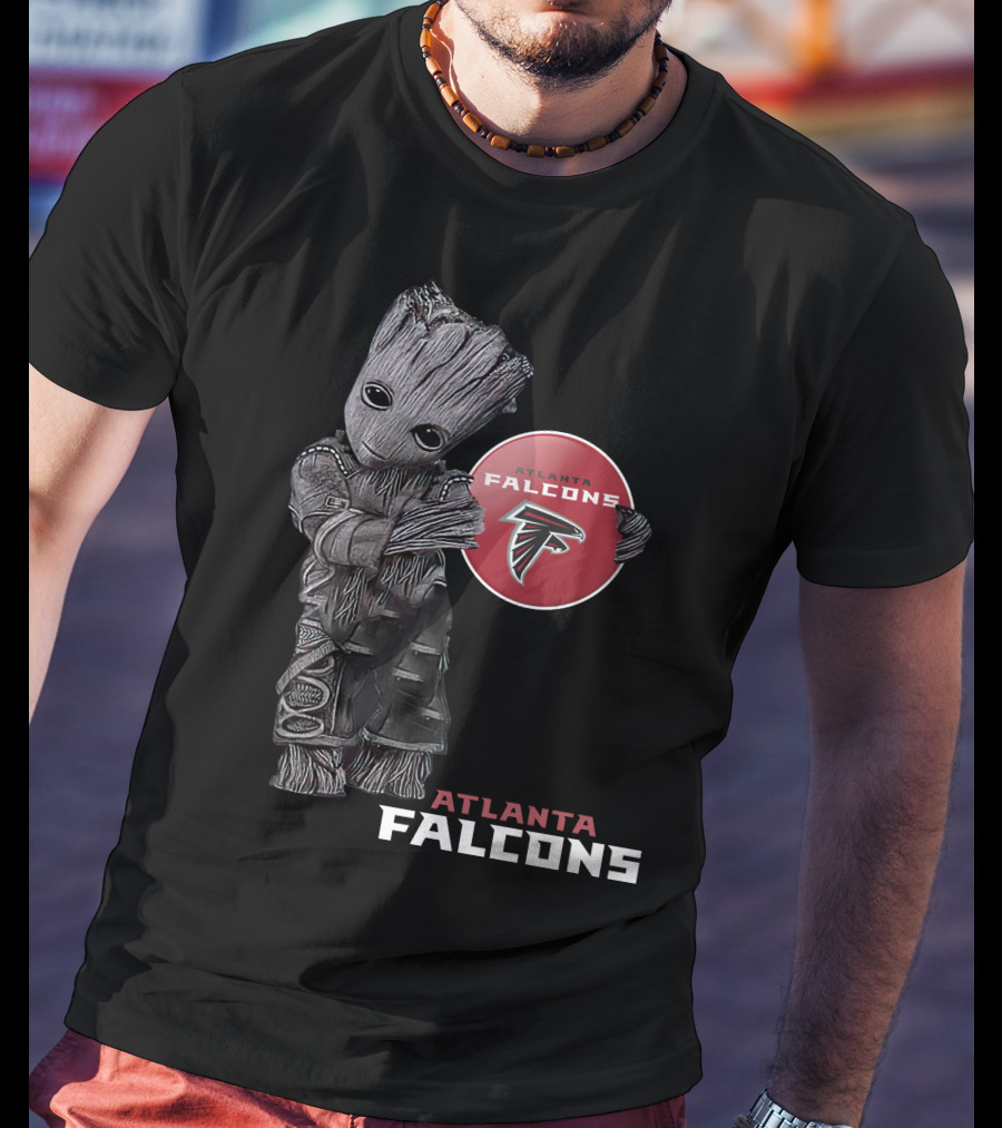 Atlanta Falcons Guardians Groot Crossover T-Shirt