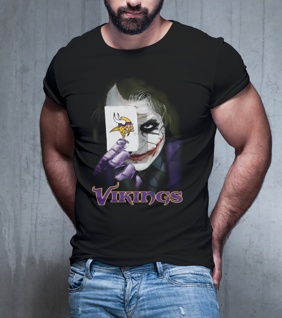 Vikings Joker Card Art T-Shirt