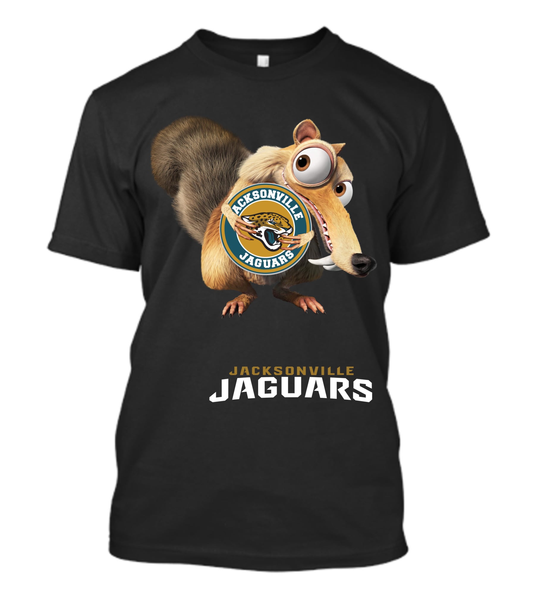 Jacksonville Jaguars 08 Scrat Football Character T-Shirt