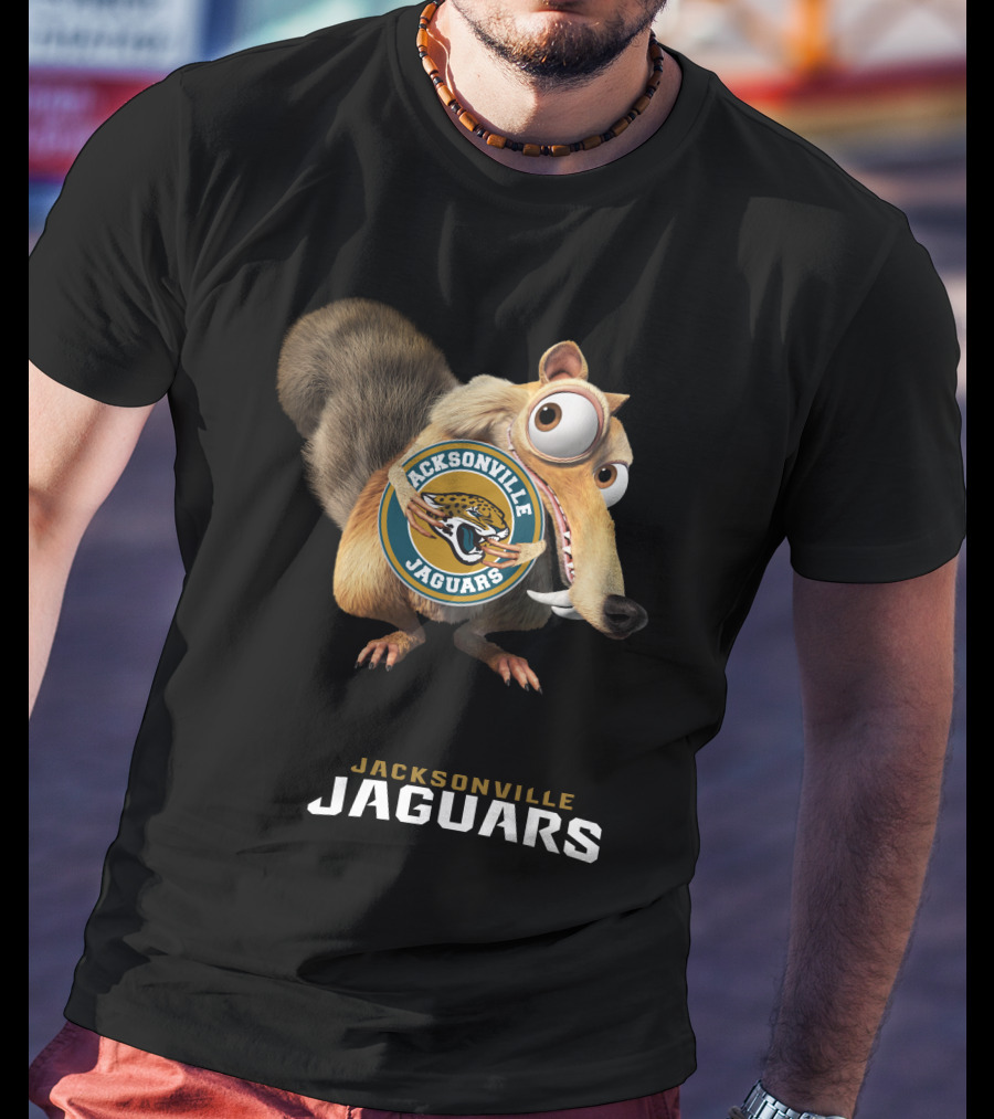 Jacksonville Jaguars 08 Scrat Football Character T-Shirt