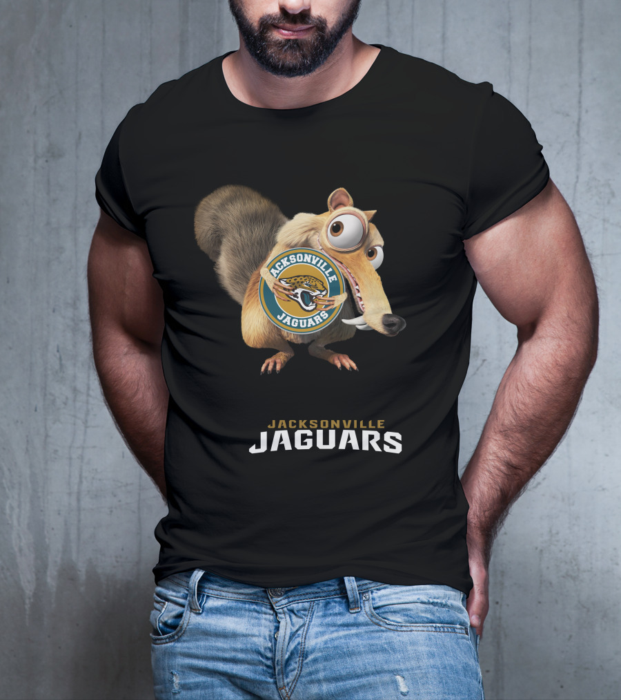 Jacksonville Jaguars 08 Scrat Football Character T-Shirt
