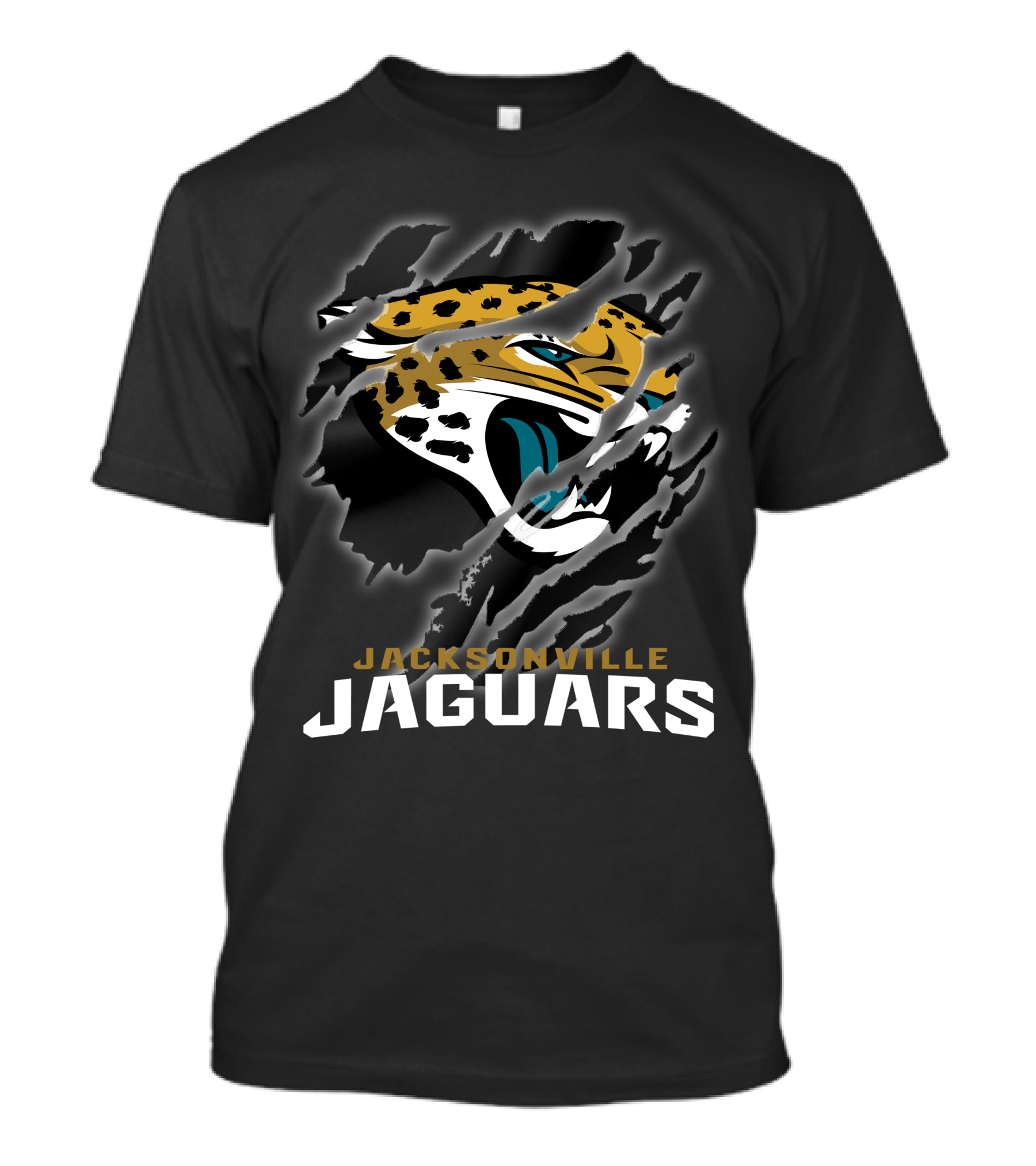 Jacksonville Jaguars Fierce Logo Claw Marks T-Shirt