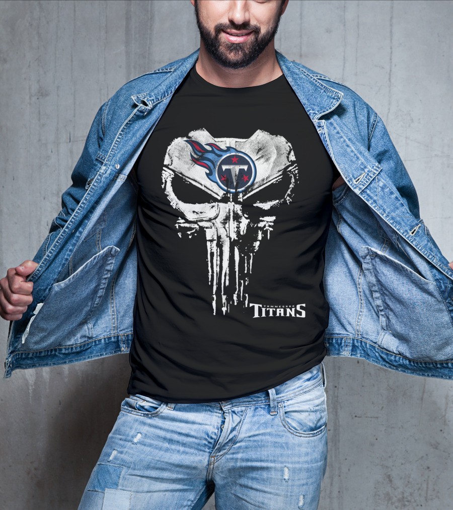 Tennessee Titans Punisher Skull T-Shirt