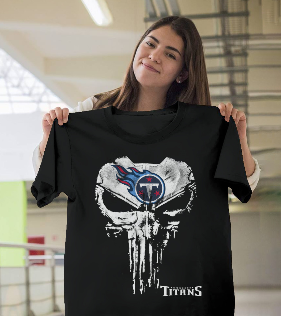 Tennessee Titans Punisher Skull T-Shirt