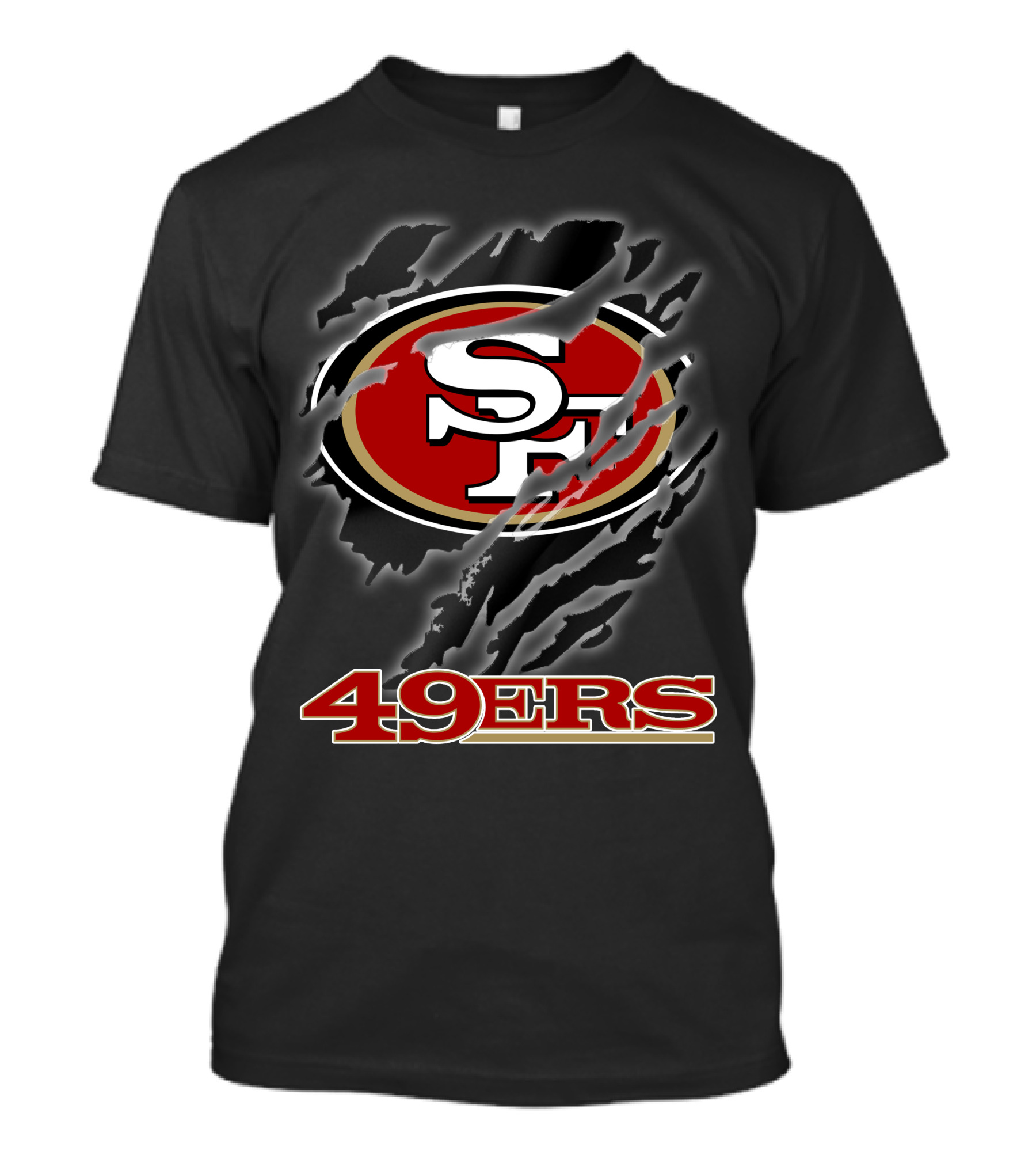 49ers Sf Logo Claw Marks T-Shirt