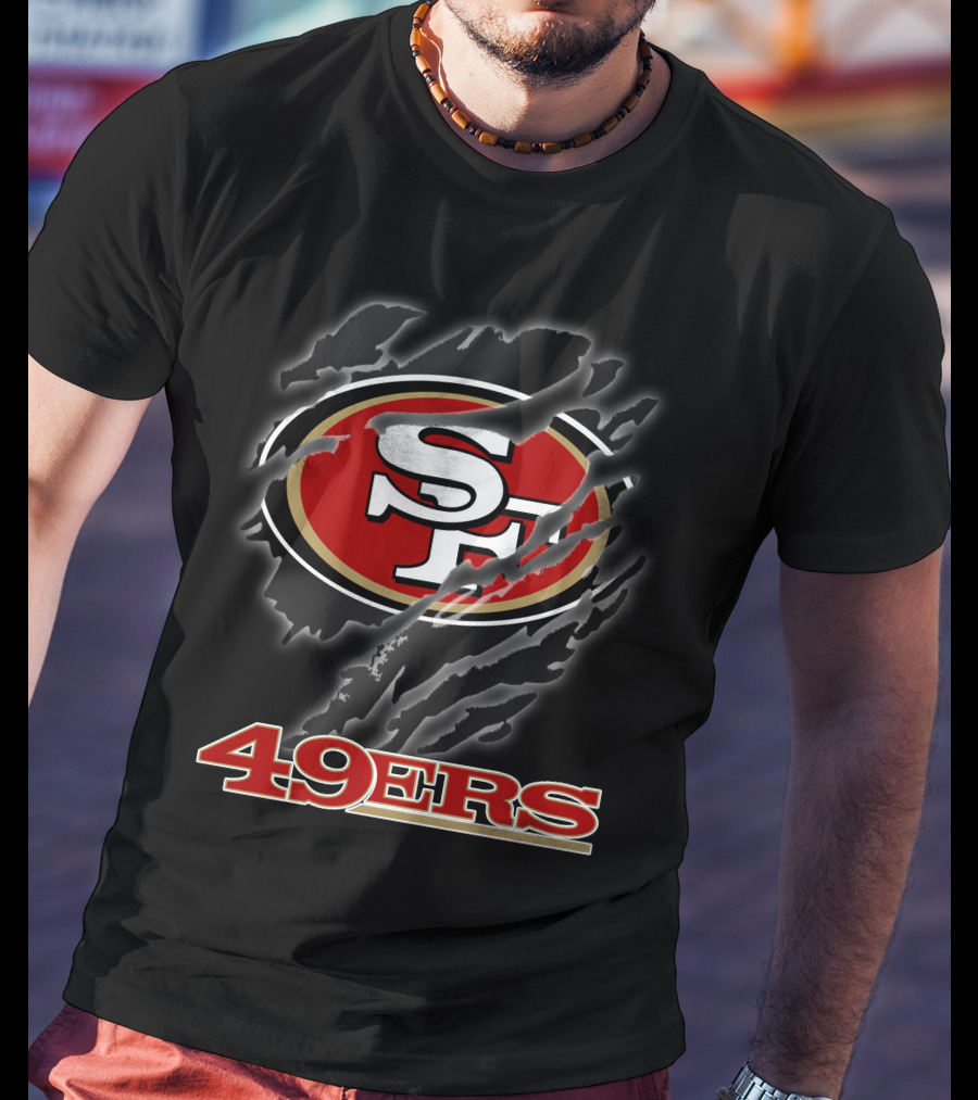 49ers Sf Logo Claw Marks T-Shirt