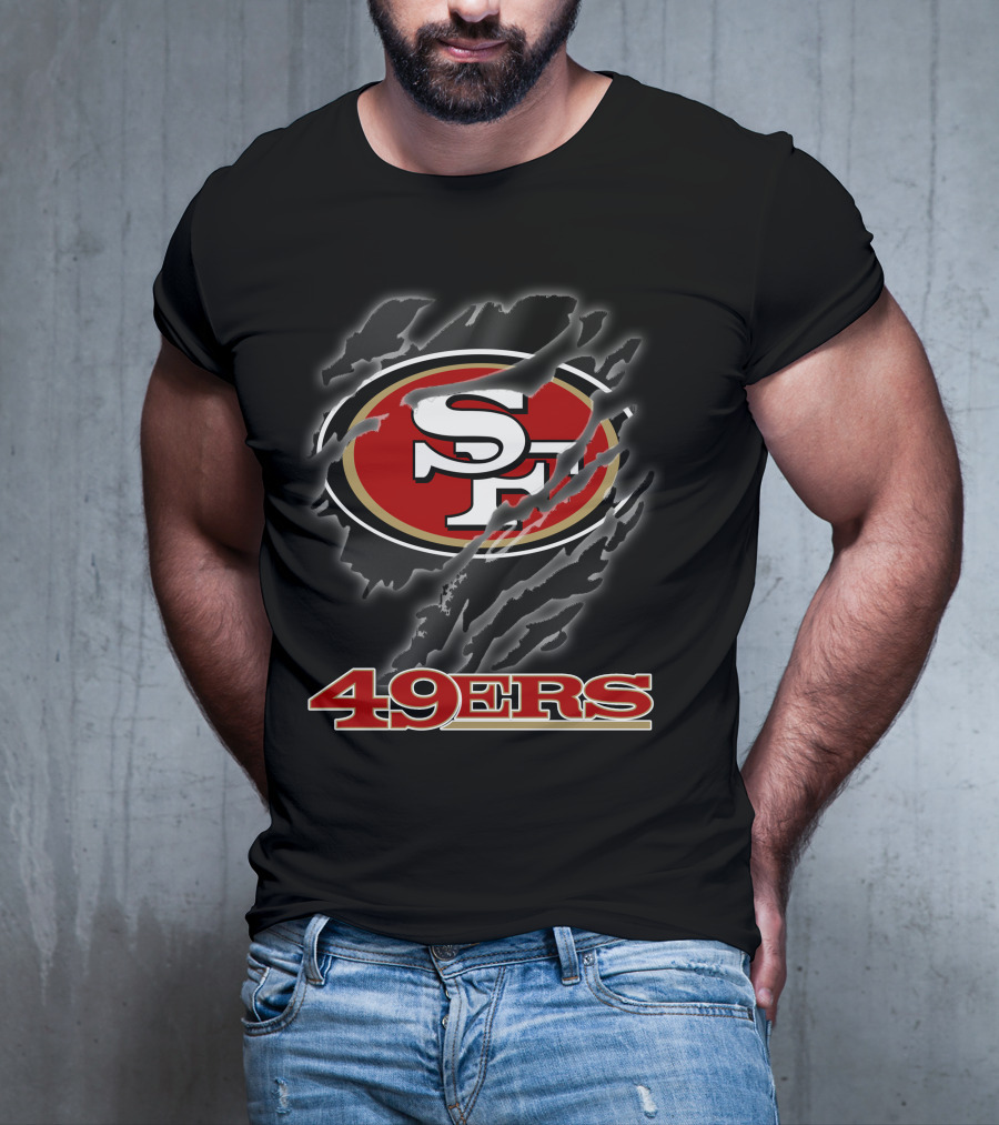 49ers Sf Logo Claw Marks T-Shirt