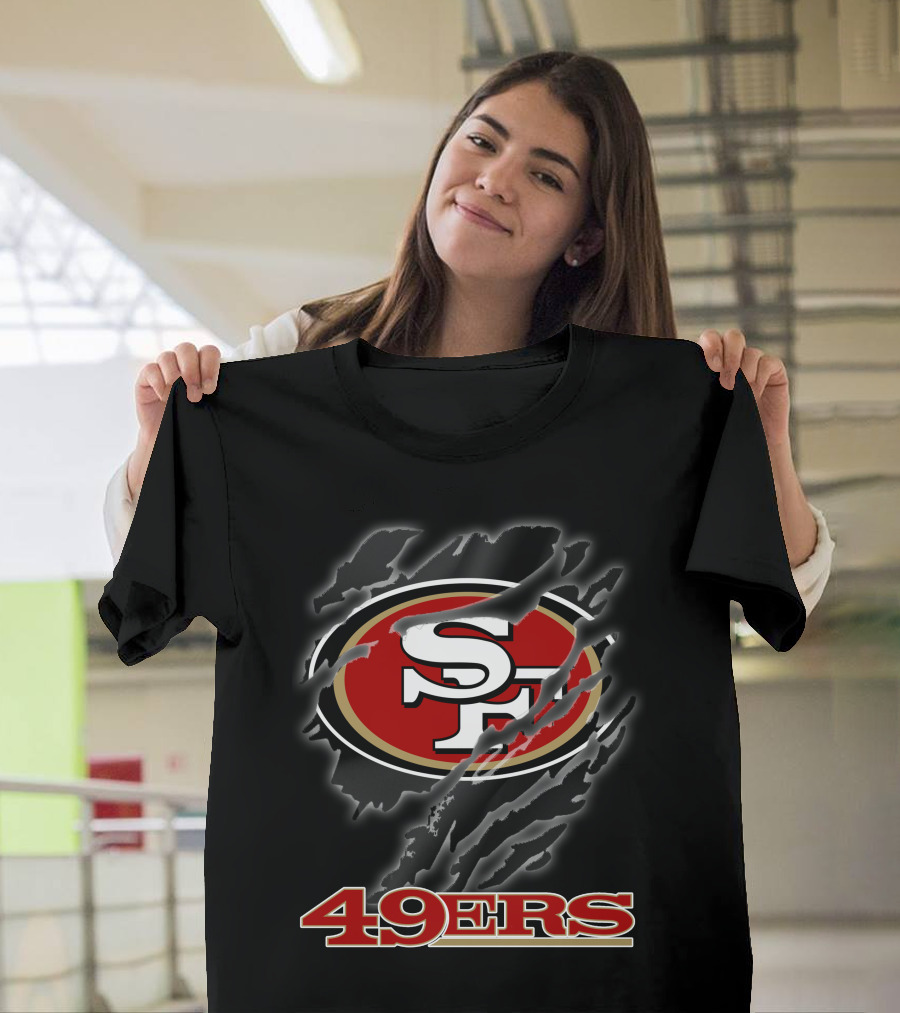 49ers Sf Logo Claw Marks T-Shirt