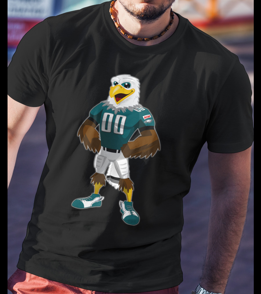 Eagles 12 Football Mascot 00 Green Jersey T-Shirt