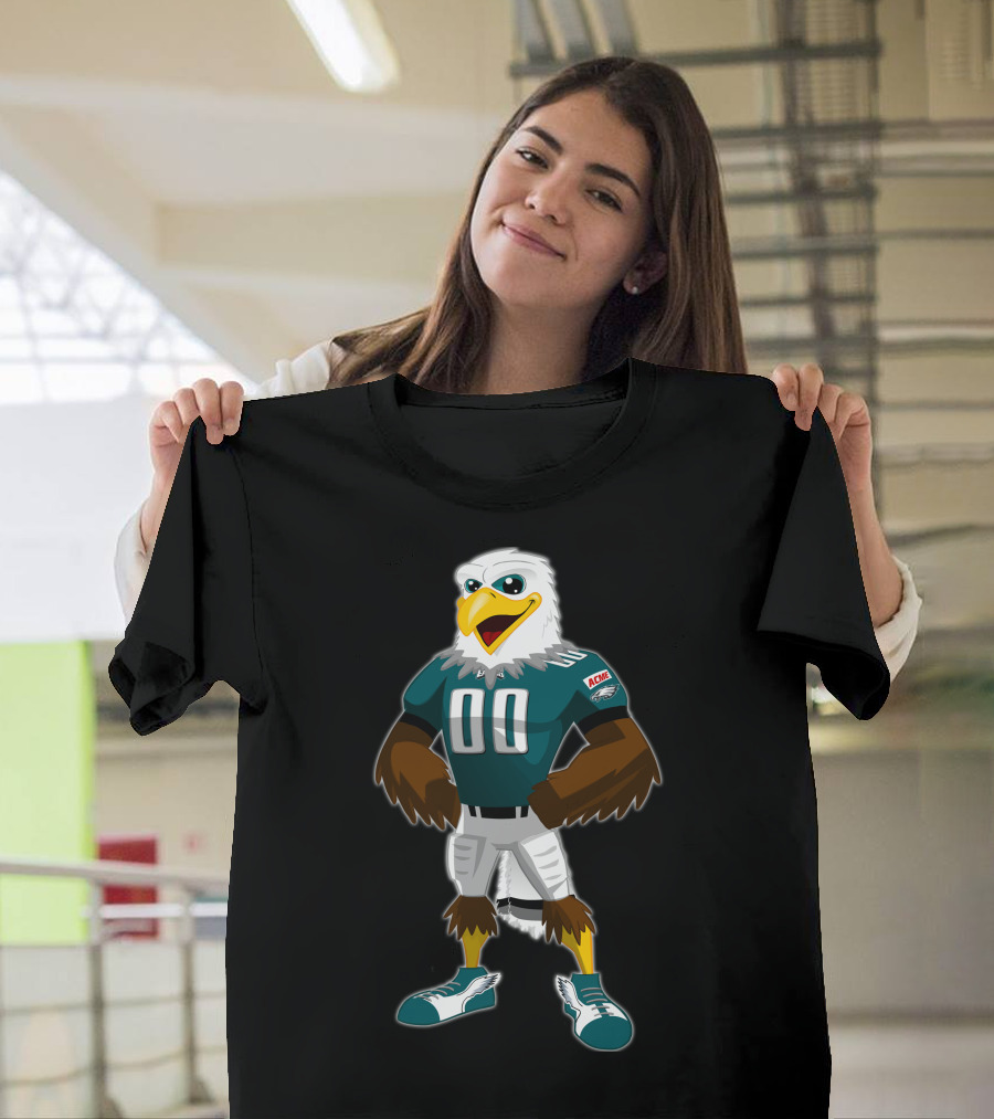 Eagles 12 Football Mascot 00 Green Jersey T-Shirt