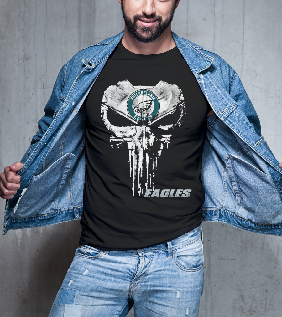 Philadelphia Eagles Nfl Logo Grunge Style Eagles T-Shirt