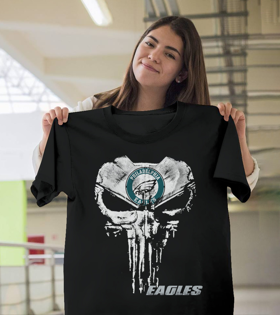 Philadelphia Eagles Nfl Logo Grunge Style Eagles T-Shirt