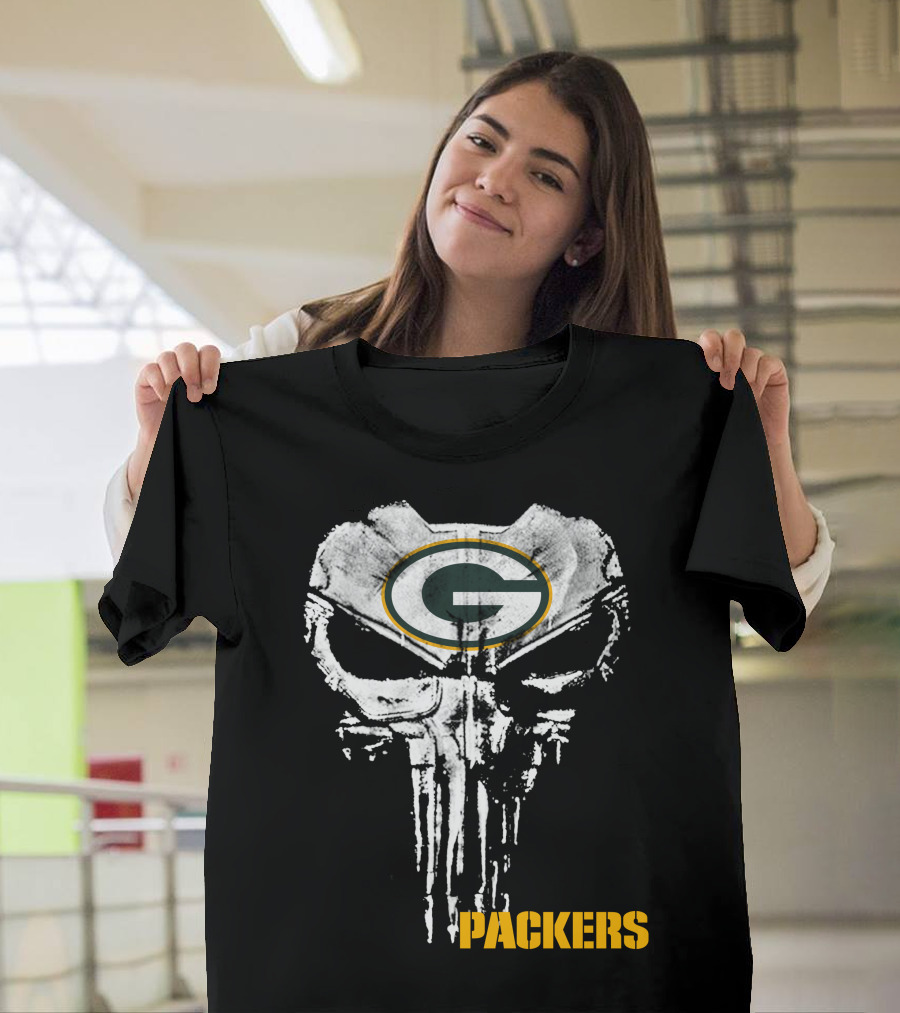 Packers G Logo Skull T-Shirt