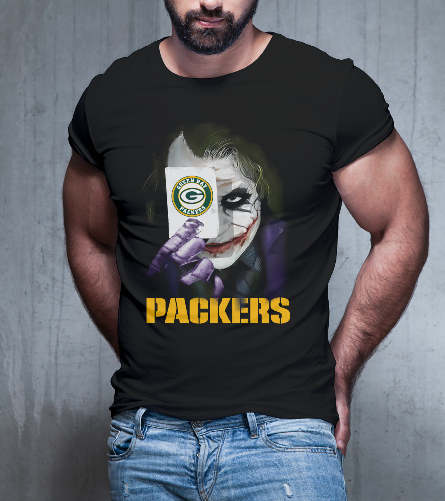 Green Bay Packers Joker Playing Card T-Shirt