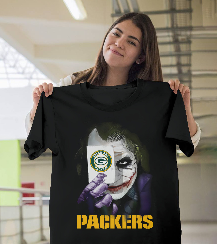Green Bay Packers Joker Playing Card T-Shirt