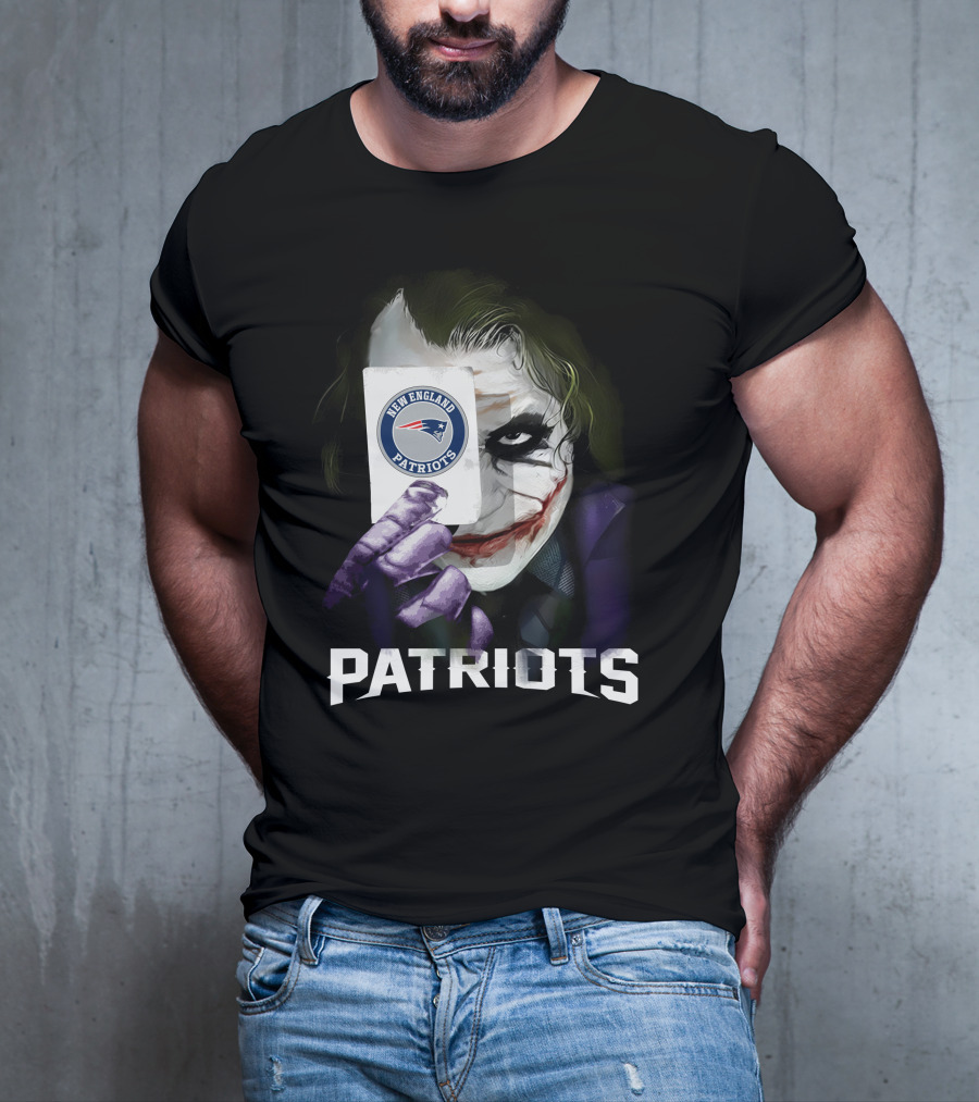 New England Patriots Joker Card Crossover T-Shirt