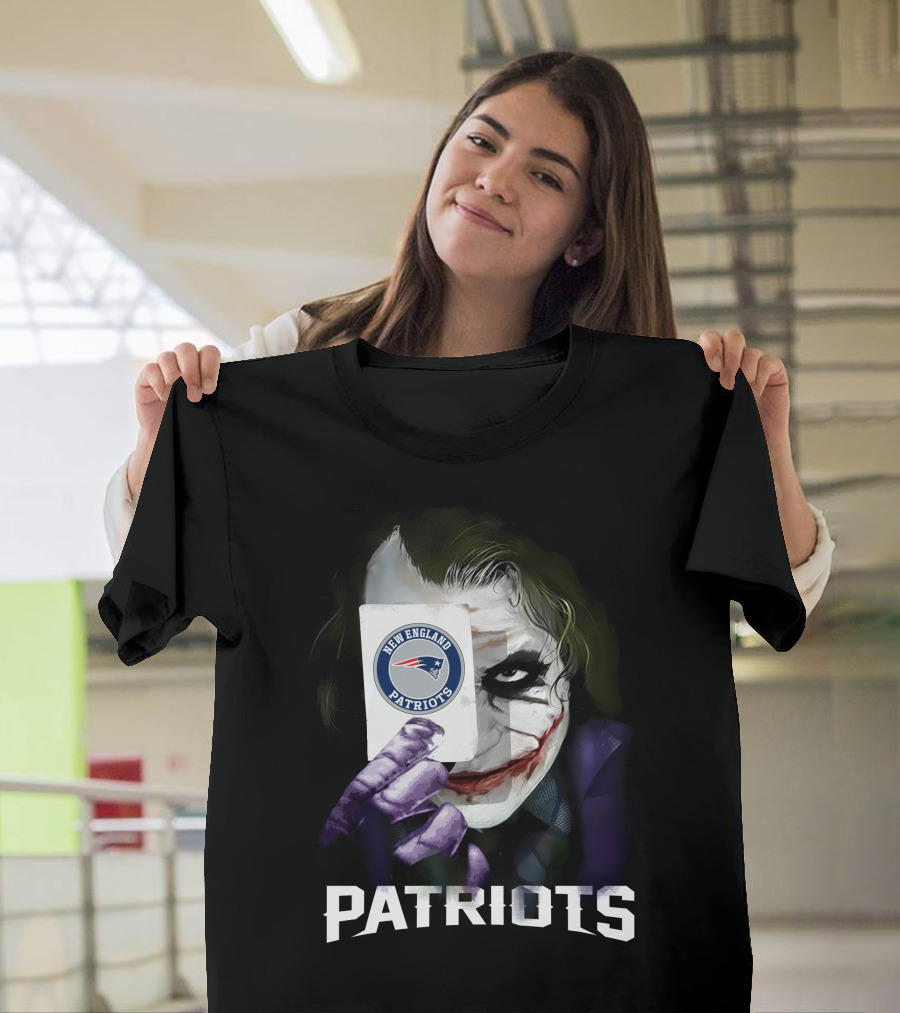 New England Patriots Joker Card Crossover T-Shirt