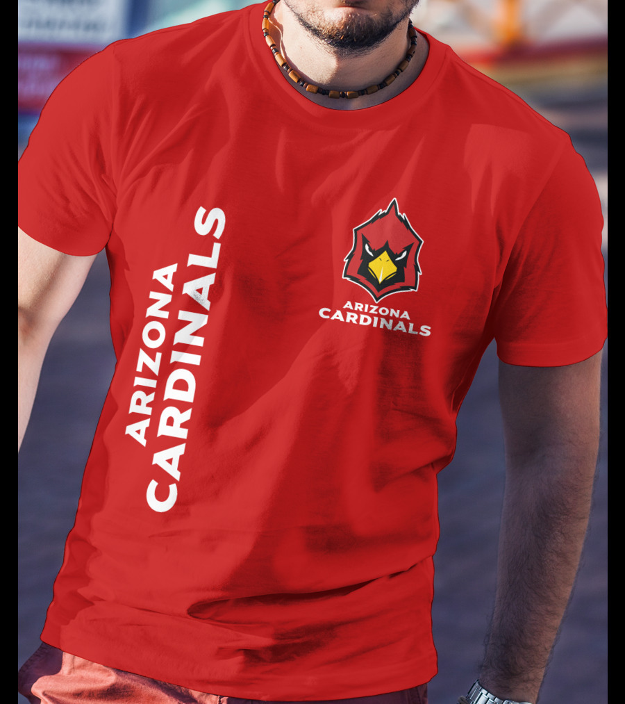 Arizona Cardinals Nfl Team Red Bold T-Shirt