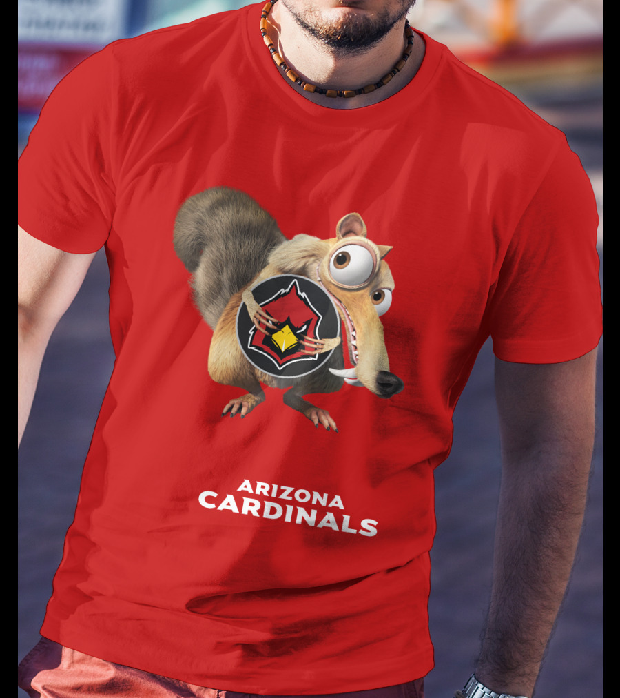 Arizona Cardinals Scrat Ice Age Collaboration T-Shirt