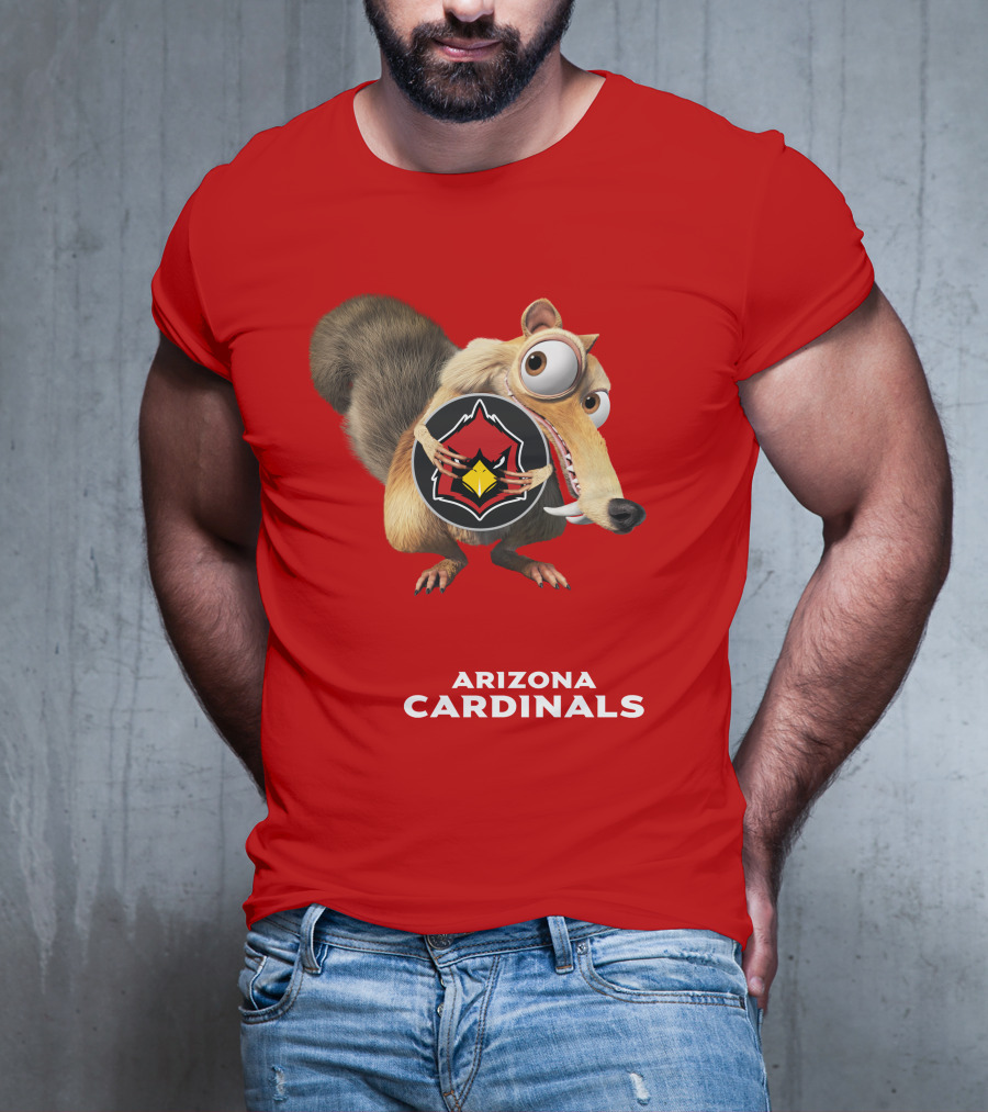 Arizona Cardinals Scrat Ice Age Collaboration T-Shirt