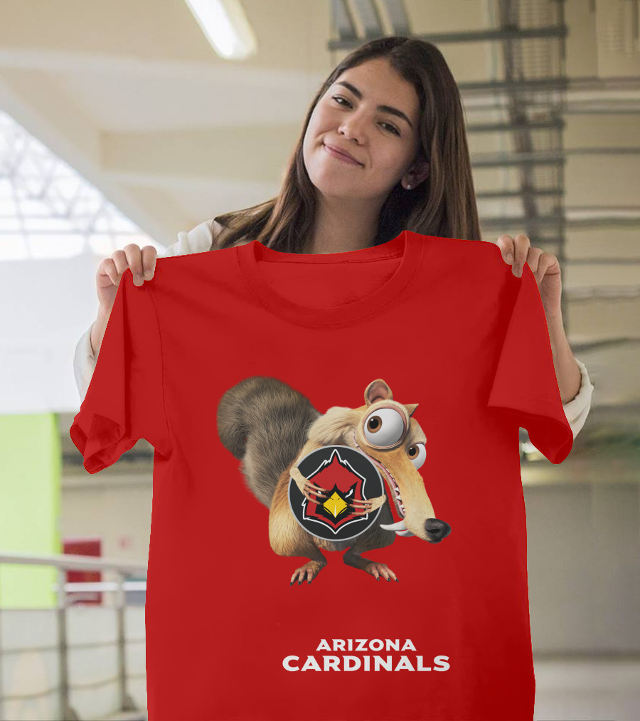 Arizona Cardinals Scrat Ice Age Collaboration T-Shirt