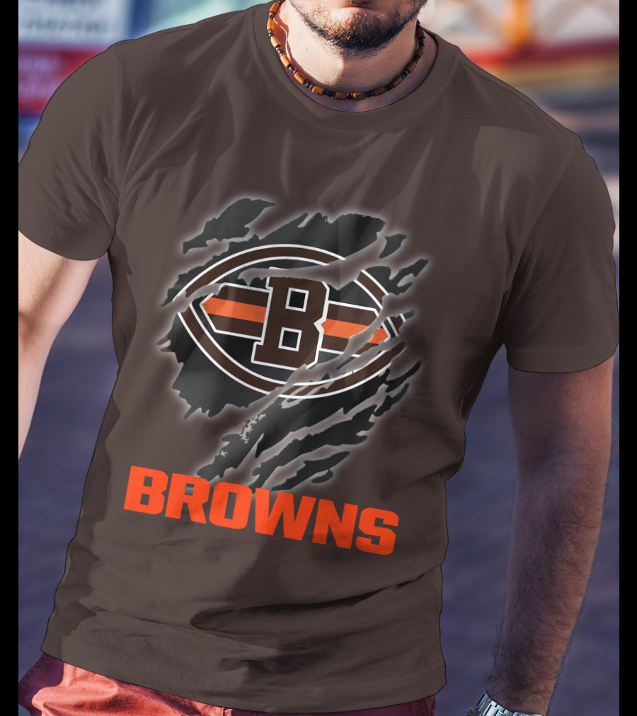 Browns 07 Football Claw Mark T-Shirt