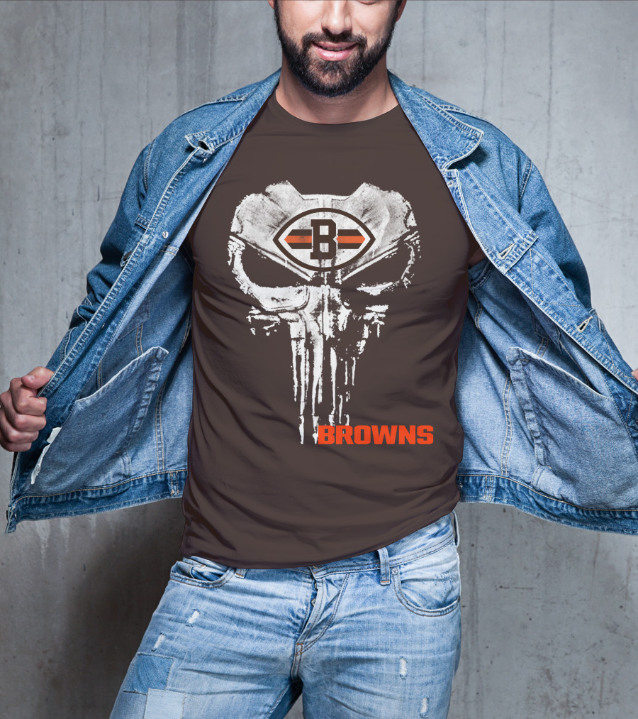 Browns Skull Logo B T-Shirt
