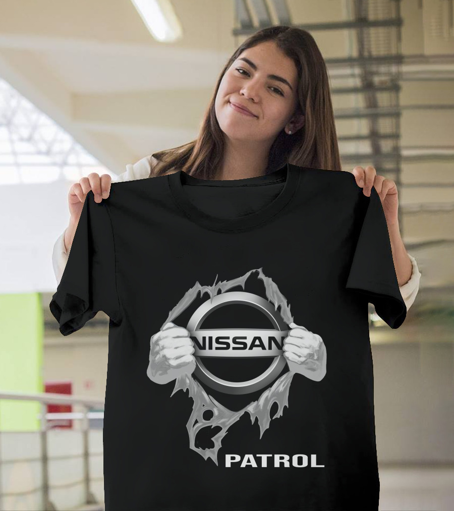 Nissan Patrol Logo Tearing Through T-Shirt