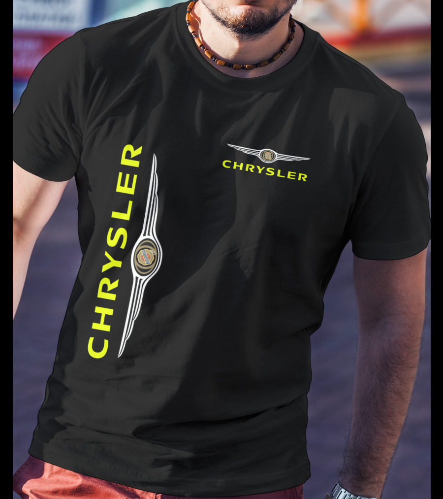 Chrysler Winged Emblem Vertical And Horizontal T-Shirt