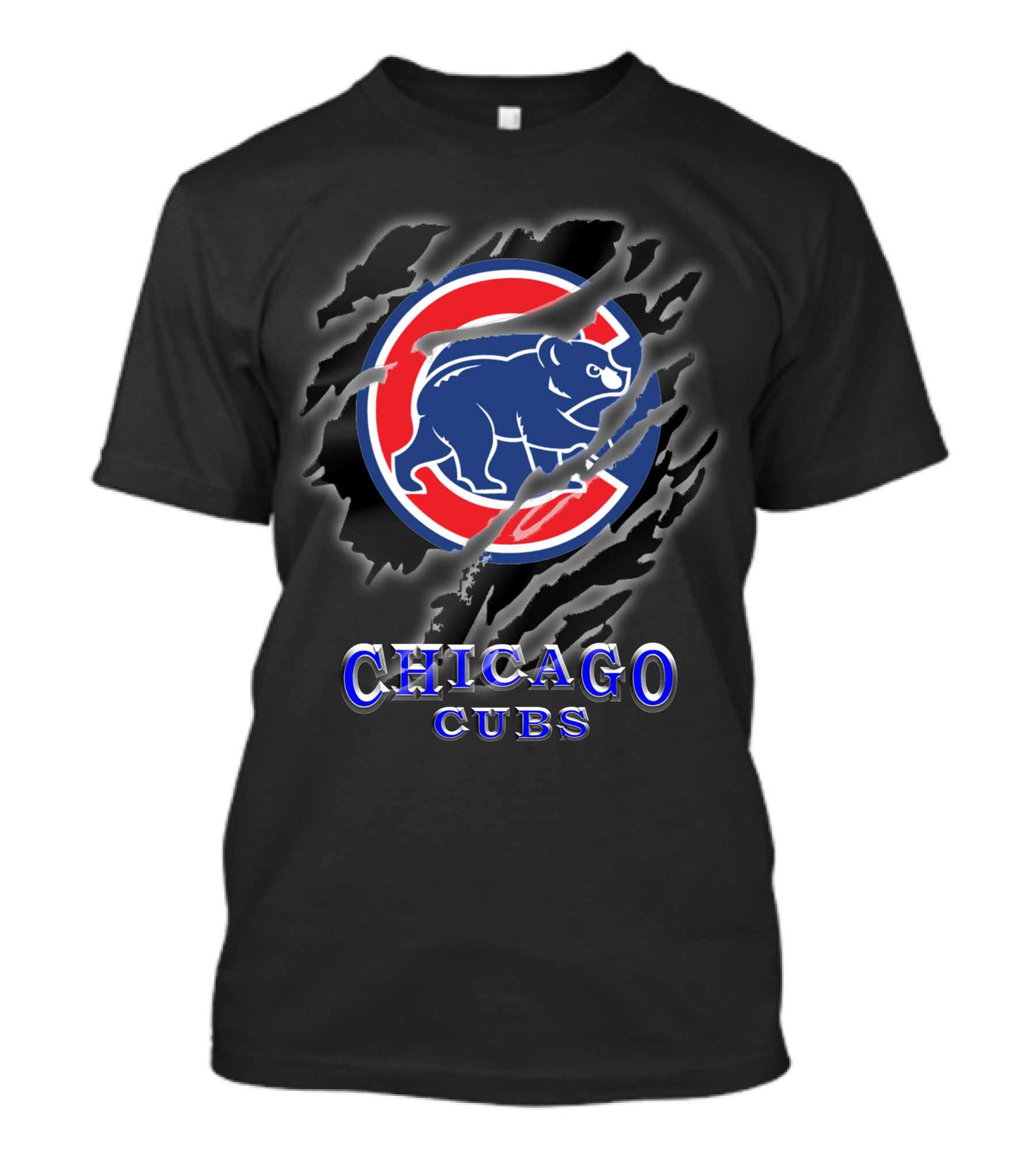 Chicago Cubs Bear Logo T-Shirt