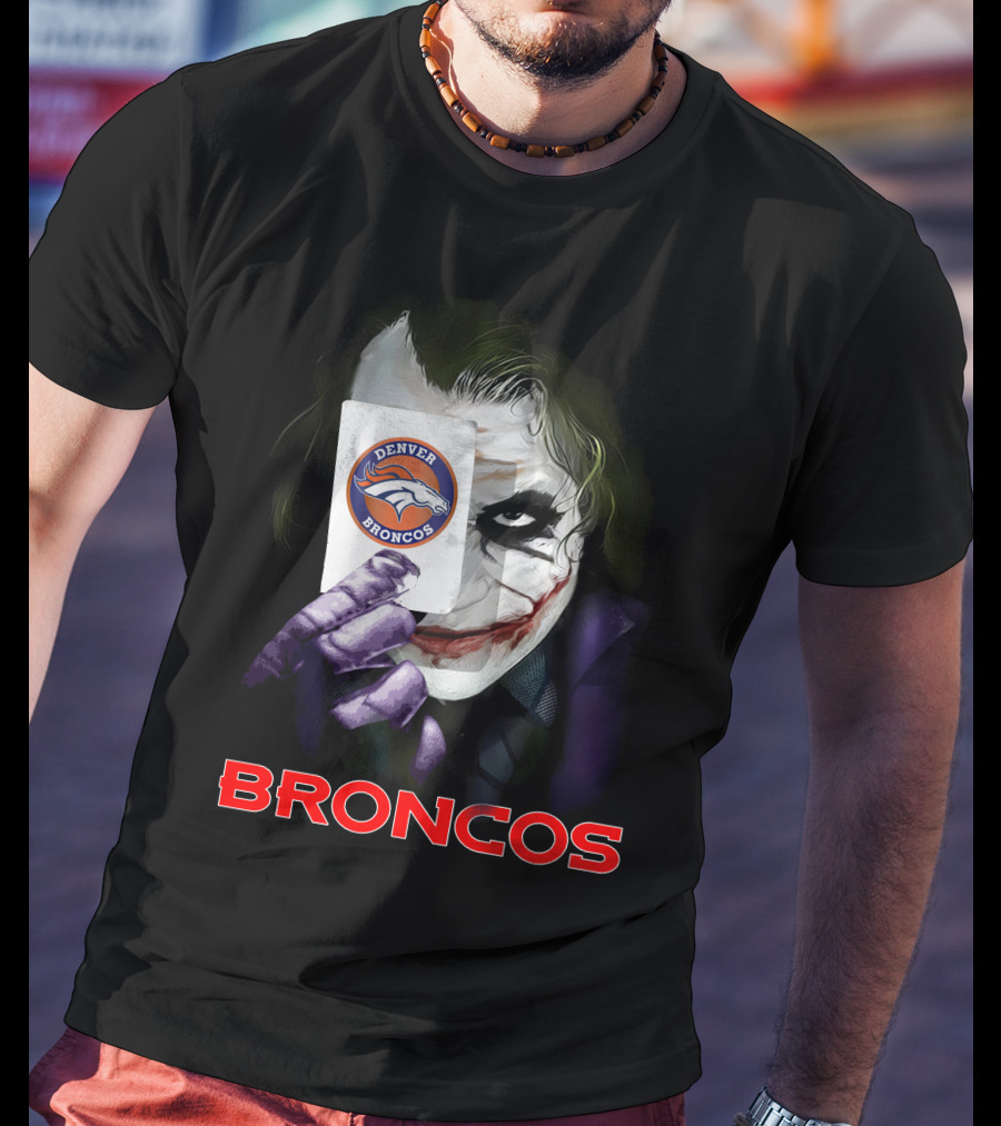 Denver Broncos Joker Card T-Shirt