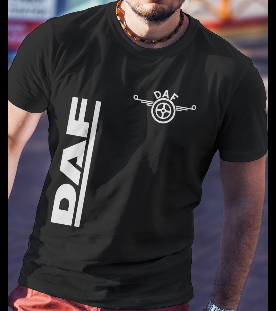 Daf Steering Wheel Emblem With Vertical T-Shirt