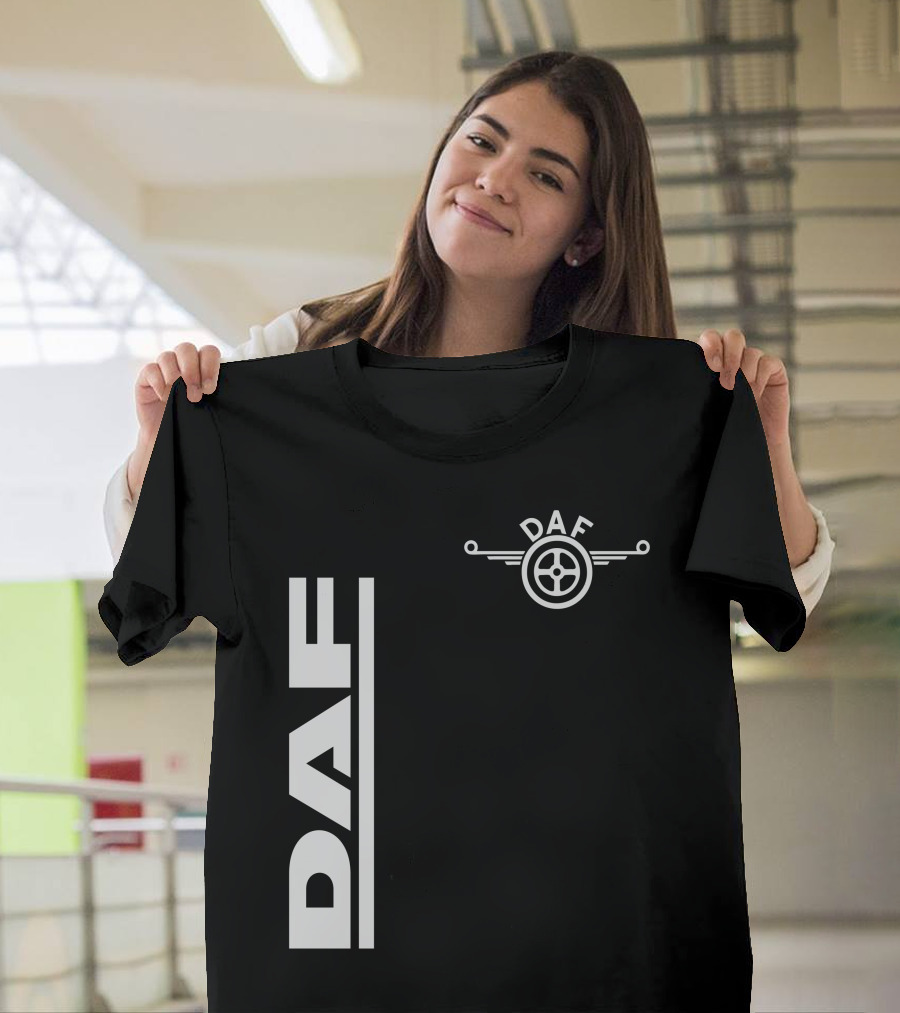 Daf Steering Wheel Emblem With Vertical T-Shirt