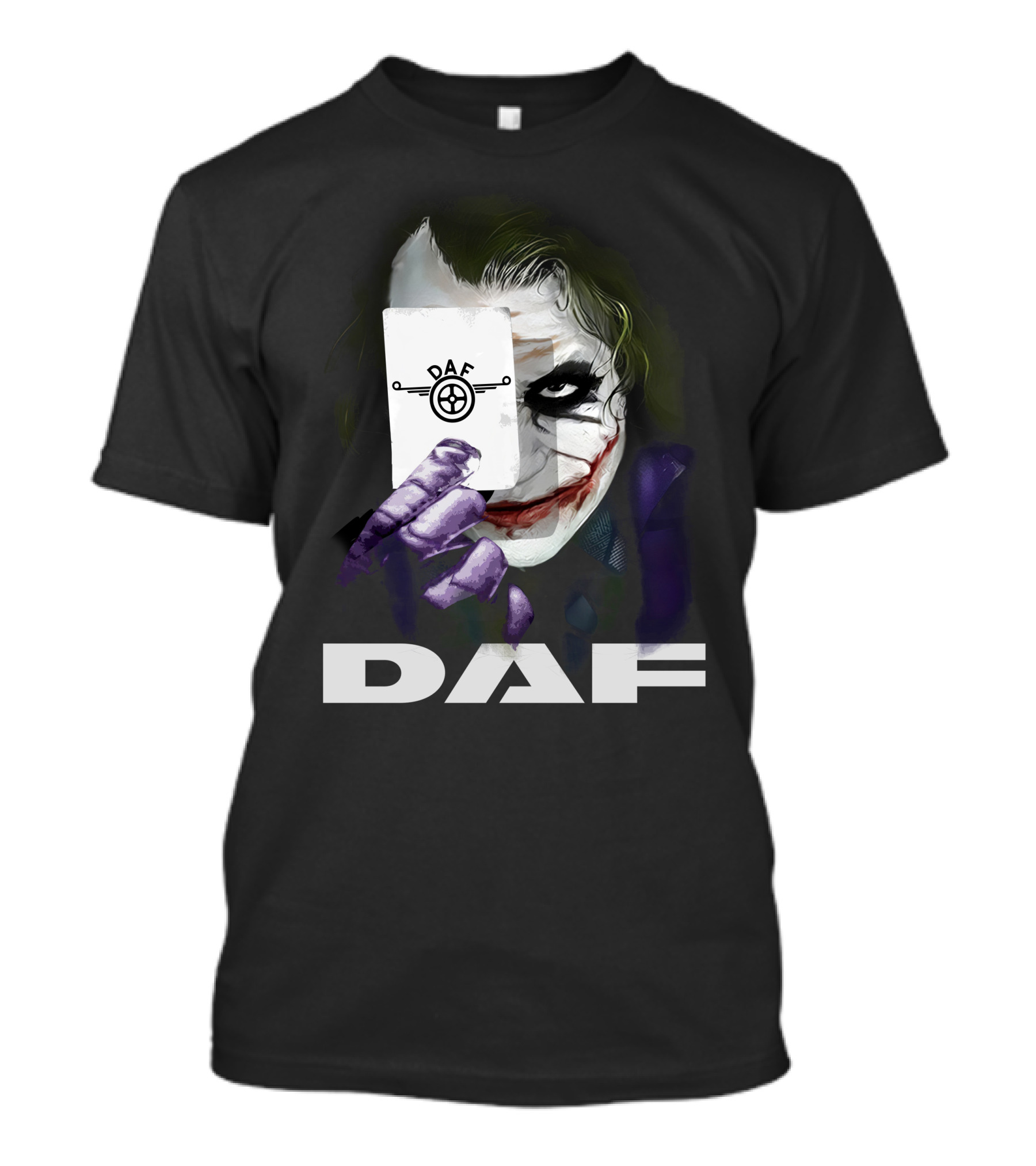 Daf Joker Card Face Iconic Style T-Shirt