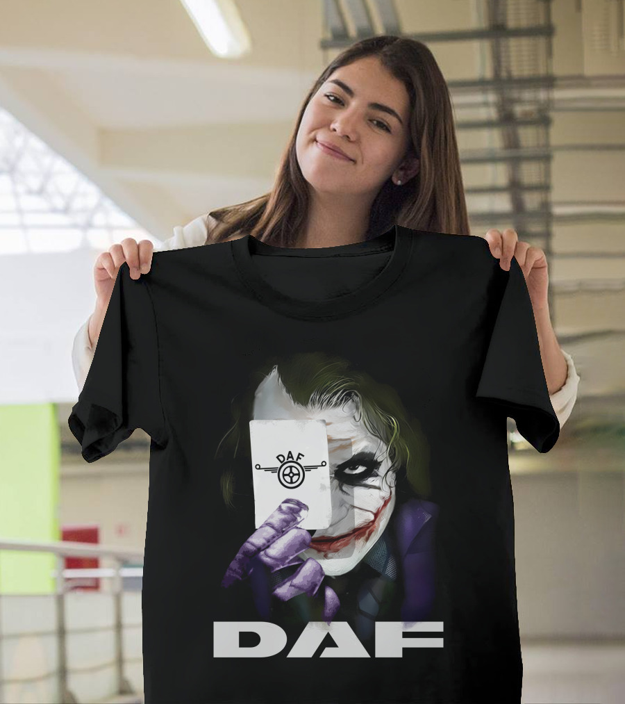 Daf Joker Card Face Iconic Style T-Shirt