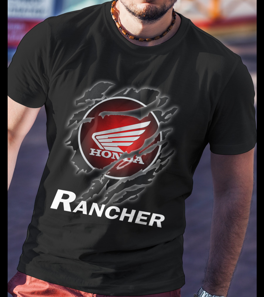 Rancher Honda Wing Logo Claw Marks T-Shirt