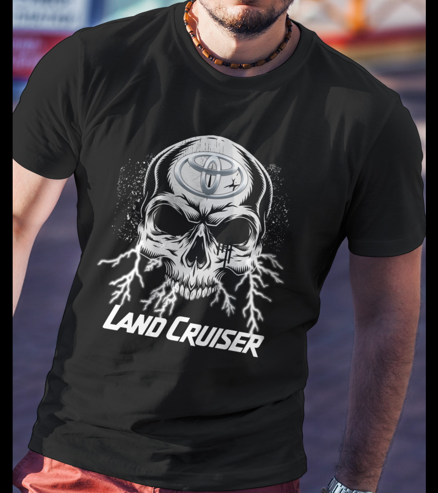 Toyota Land Cruiser Skull 23 Lightning T-Shirt