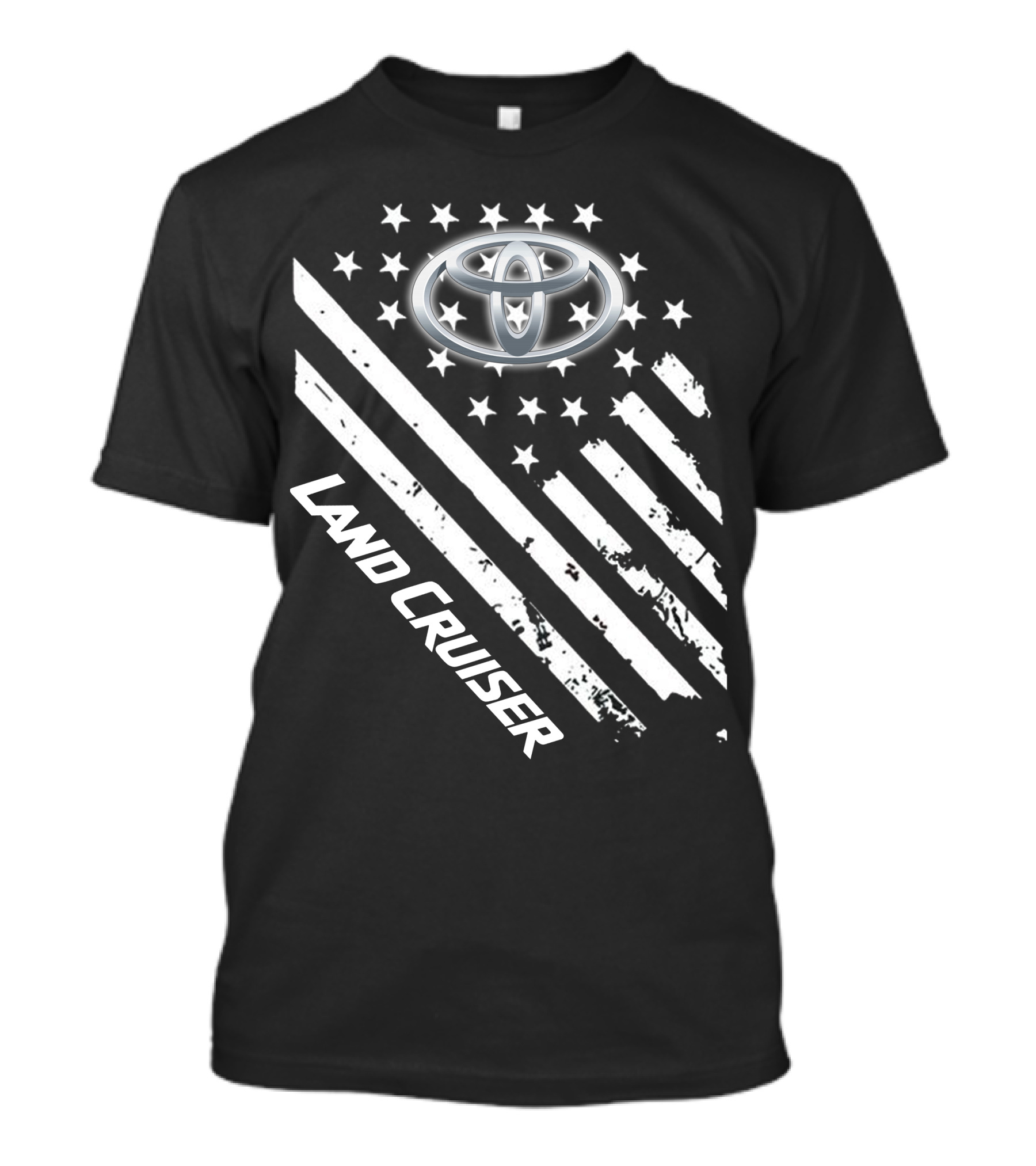 Toyota Land Cruiser American Flag Style T-Shirt