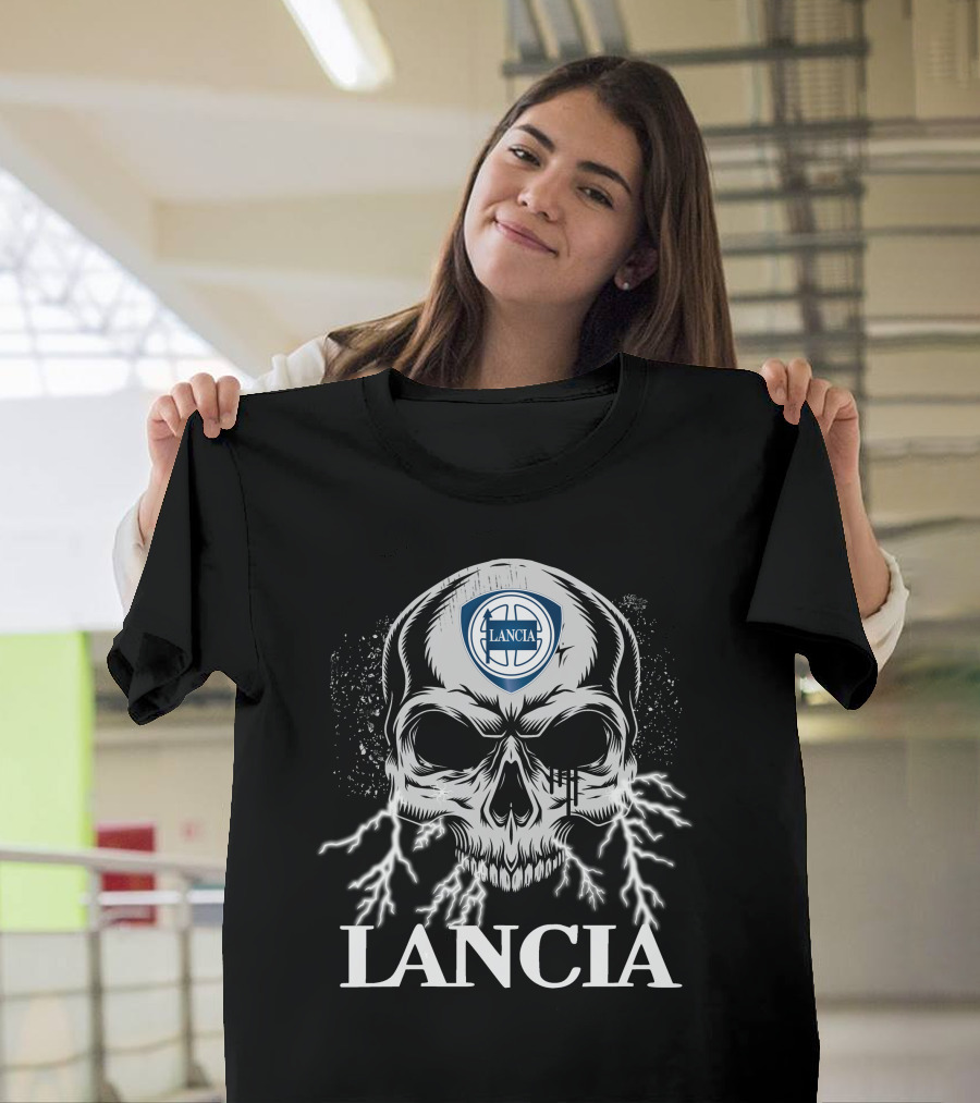 Lancia Skull With Lightning T-Shirt