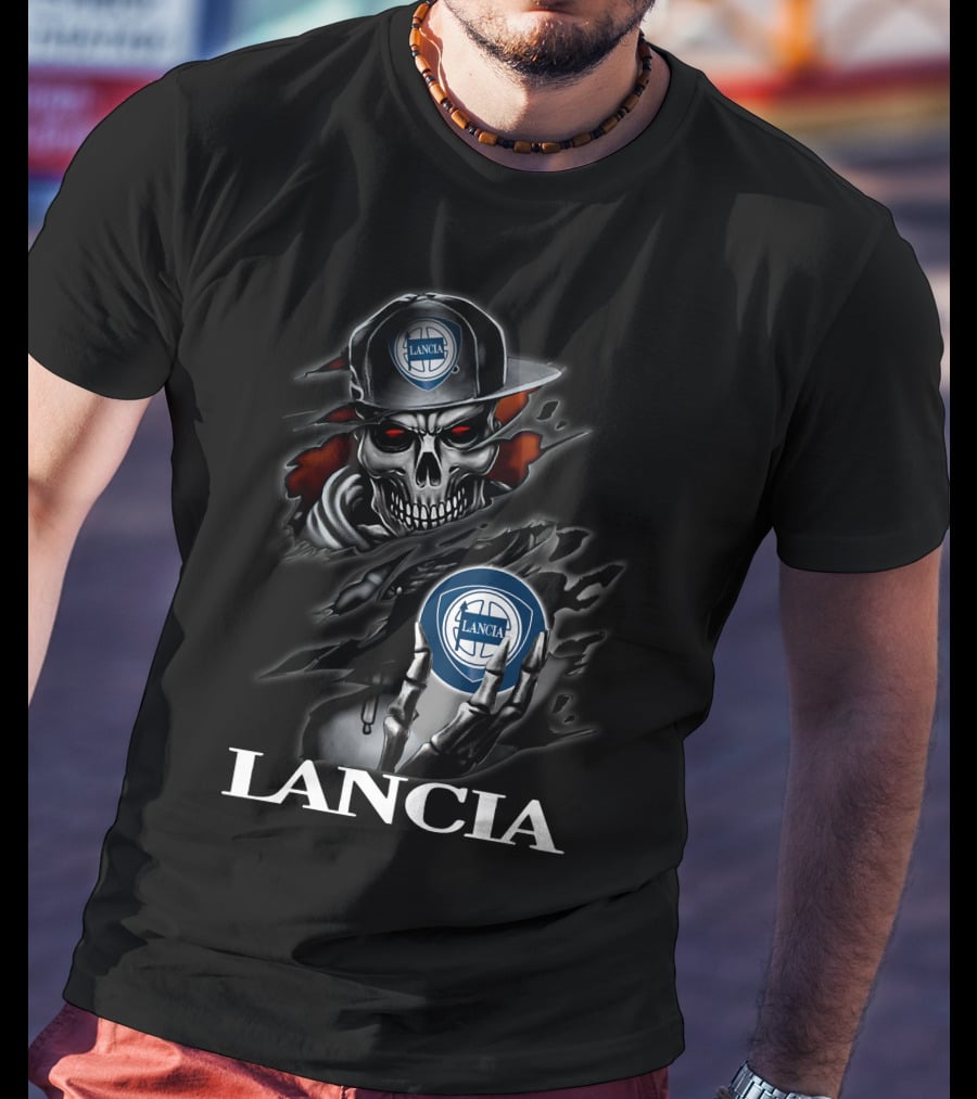 Lancia Skeleton Holding T-Shirt